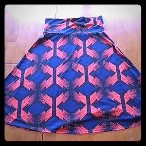 Lularoe azure cotton skirt